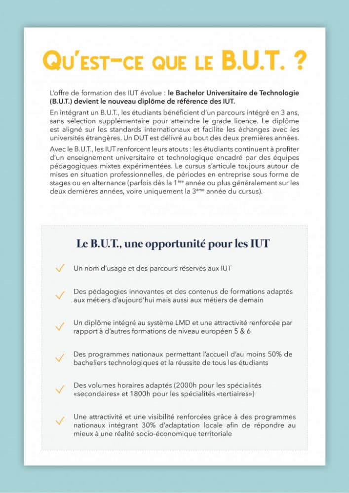 Bachelor Universitaire De Technologie : B.U.T. - IUT De Vannes